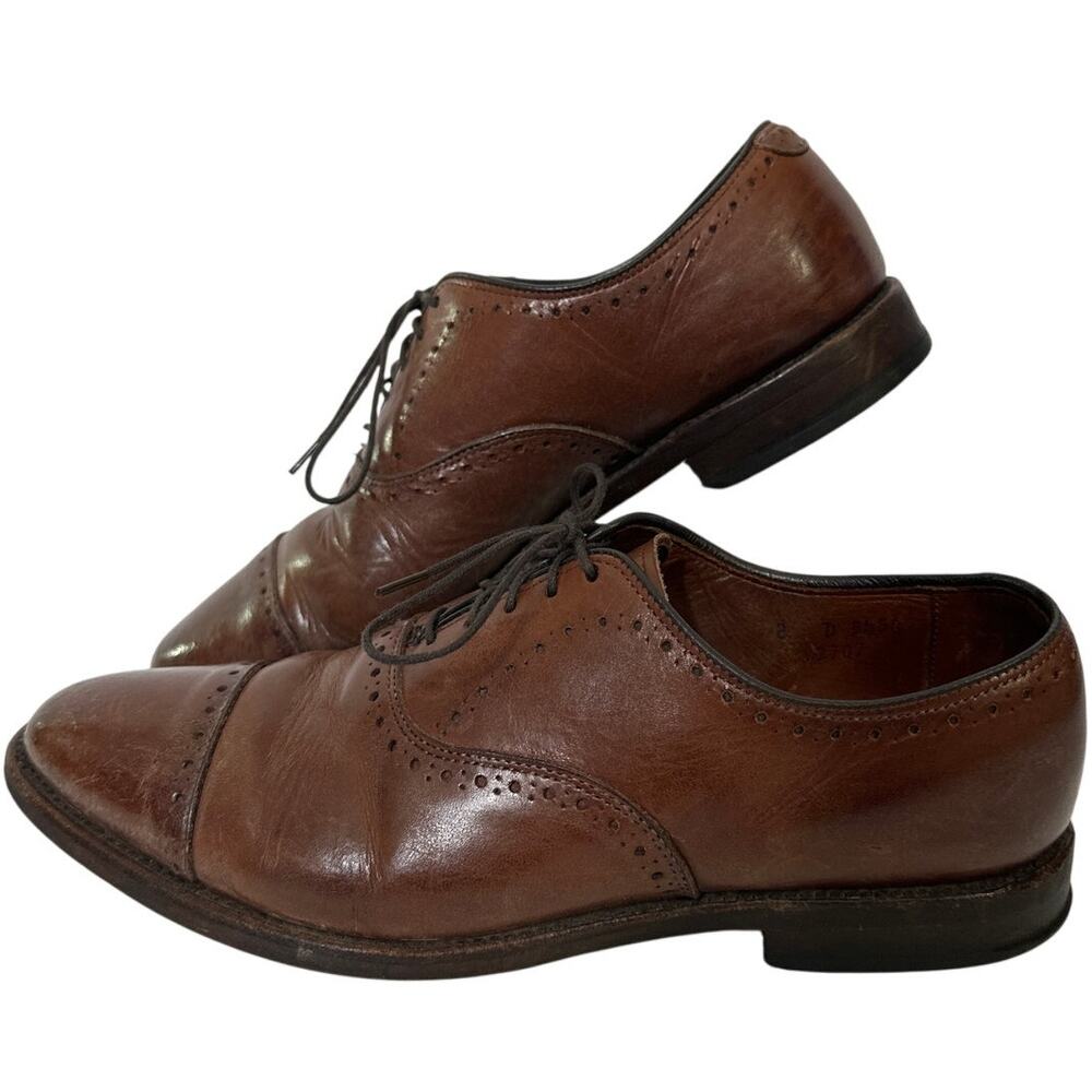 Allen Edmonds Park Avenue Men Size 8 D Chili Brown Dainite Sole Port Washington